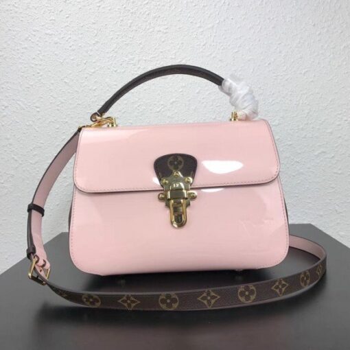 Replica Louis Vuitton Pink Cherrywood Bag Patent Leather M53355 BLV663 2
