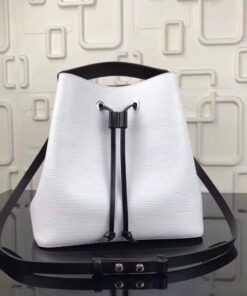 Replica Louis Vuitton White Neonoe Bag Epi Leather M53371 BLV185 2