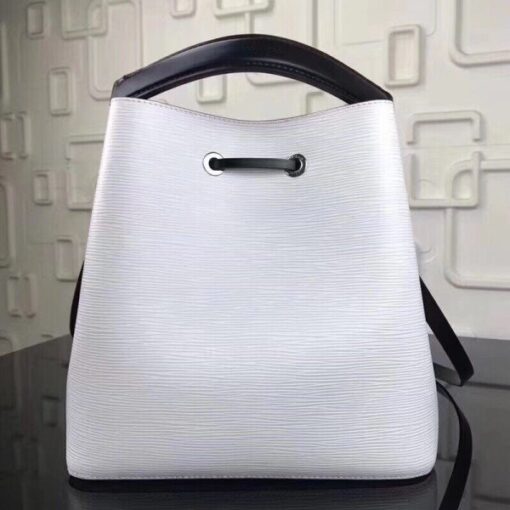 Replica Louis Vuitton White Neonoe Bag Epi Leather M53371 BLV185 3