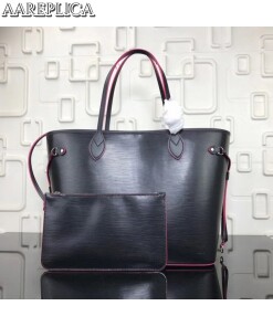 Replica Louis Vuitton Neverfull MM Bag In Noir Epi Leather M54185 BLV206 2