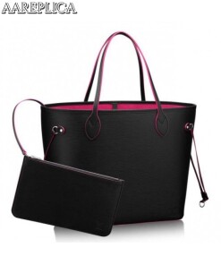 Replica Louis Vuitton Neverfull MM Bag In Noir Epi Leather M54185 BLV206