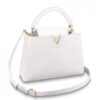 Replica Louis Vuitton White Capucines PM Bag With Chain M53245 BLV822 11