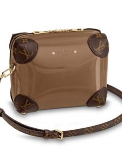 Replica Louis Vuitton Bronze Venice Bag Patent Leather M54390 BLV665