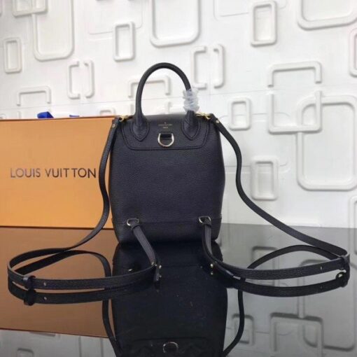 Replica Louis Vuitton Black Lockme Mini Backpack M54573 BLV025 4