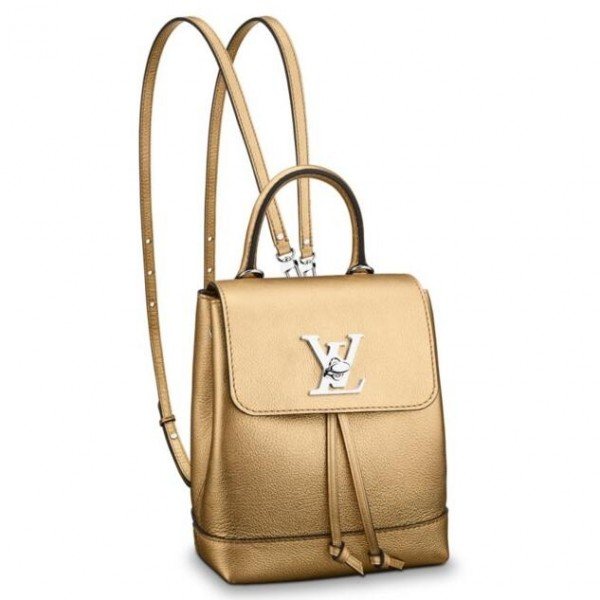 Louis Vuitton Gold Lockme Backpack