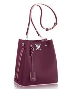 Replica Louis Vuitton Bordeaux Lockme Bucket Bag M54680 BLV761