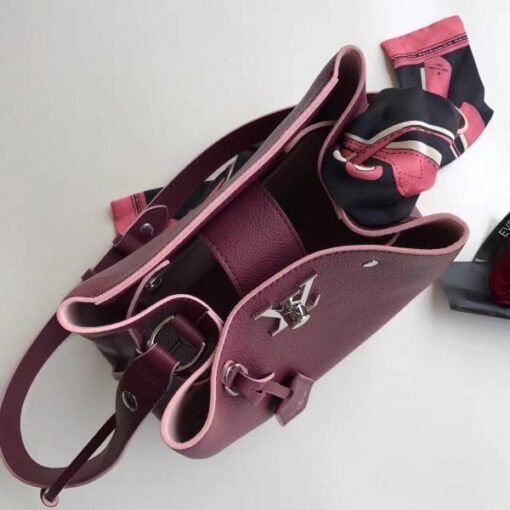 Replica Louis Vuitton Bordeaux Lockme Bucket Bag M54680 BLV761 6