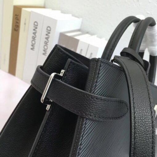 Replica Louis Vuitton Black Twist Tote Epi Leather M54810 BLV222 5