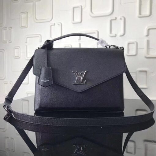 Replica Louis Vuitton Black My Lockme Bag M54849 BLV763 4