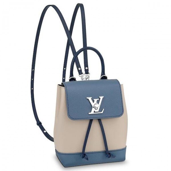 Replica Louis Vuitton Black Lockme Mini Backpack M54573 BLV025 for