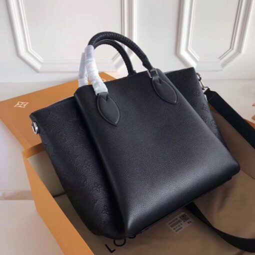 Replica Louis Vuitton Black Haumea Bag Mahina Leather M55029 BLV273 4