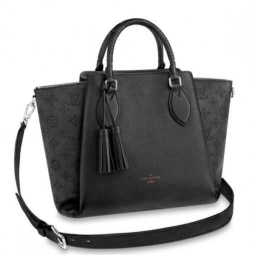 Replica Louis Vuitton Black Haumea Bag Mahina Leather M55029 BLV273