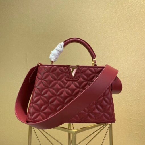 Replica Louis Vuitton Capucines BB Bag In Quilting Lambskin M55360 BLV819 5