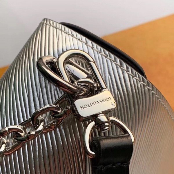 Replica Louis Vuitton Twist MM Bag Silver Epi Leather M55404 BLV136 for  Sale