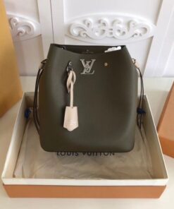 Replica Louis Vuitton Khaki Lockme Bucket Bag M55439 BLV796 2