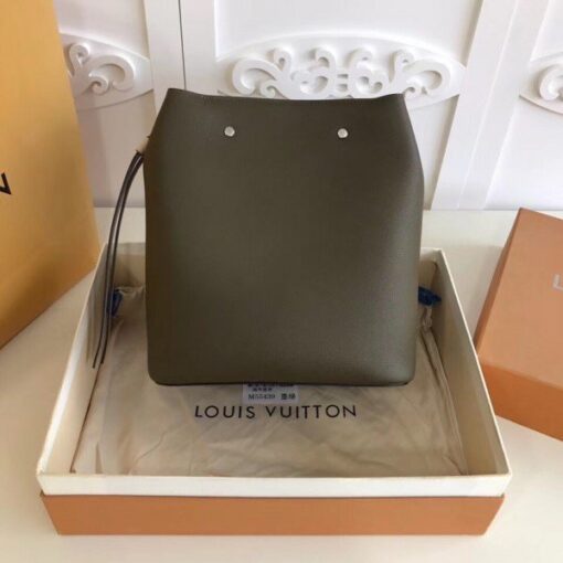 Replica Louis Vuitton Khaki Lockme Bucket Bag M55439 BLV796 3
