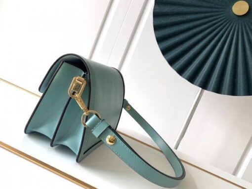 Replica Louis Vuitton Mini Dauphine Bag In Blue Leather M55837 BLV775 3