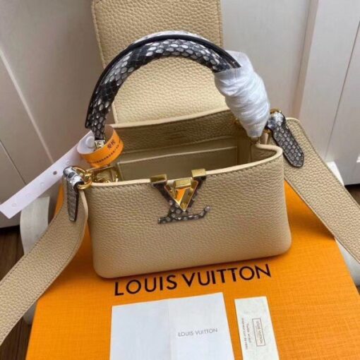 Replica Louis Vuitton Capucines Mini With Ayers Snakeskin Handle M55923 BLV668 9