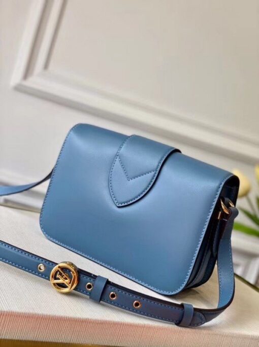 Replica Louis Vuitton LV Pont 9 Bag In Blue Calfskin M55947 BLV688 3