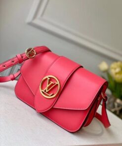 Replica Louis Vuitton LV Pont 9 Bag In Dahlia Pink Calfskin M55949 BLV690 2