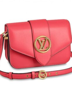 Replica Louis Vuitton LV Pont 9 Bag In Dahlia Pink Calfskin M55949 BLV690