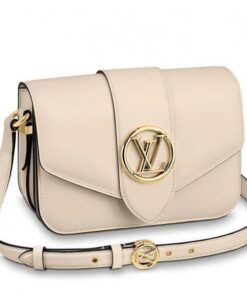 Replica Louis Vuitton LV Pont 9 Bag In Cream Calfskin M55950 BLV691