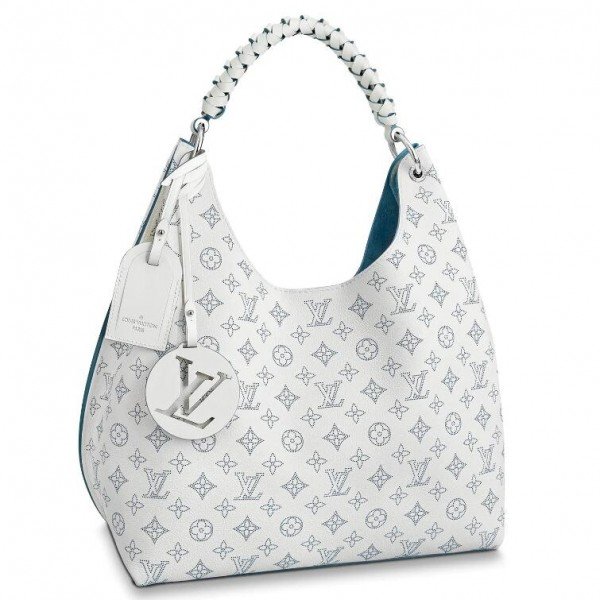 Replica Louis Vuitton Carmel Hobo Bag Mahina Leather M56203 BLV235 for Sale