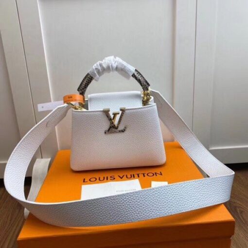 Replica Louis Vuitton Capucines Mini With Ayers Snakeskin Handle M56399 BLV686 2