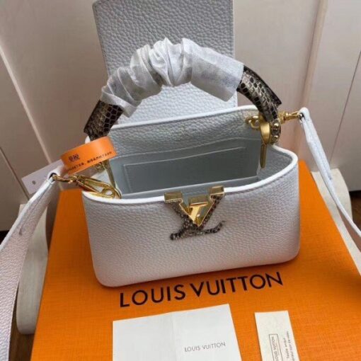 Replica Louis Vuitton Capucines Mini With Ayers Snakeskin Handle M56399 BLV686 9