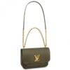 Replica Louis Vuitton Lockme Chain PM Bag In Green Leather M57073 BLV684 11