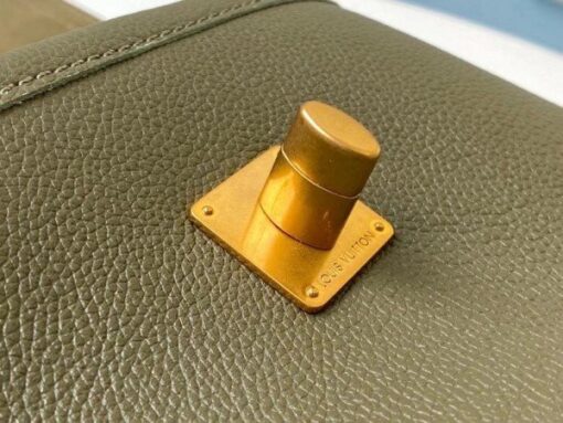 Replica Louis Vuitton Lockme Chain PM Bag In Green Leather M57067 BLV685 8
