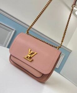Replica Louis Vuitton Lockme Chain PM Bag In Pink Leather M57071 BLV669 2
