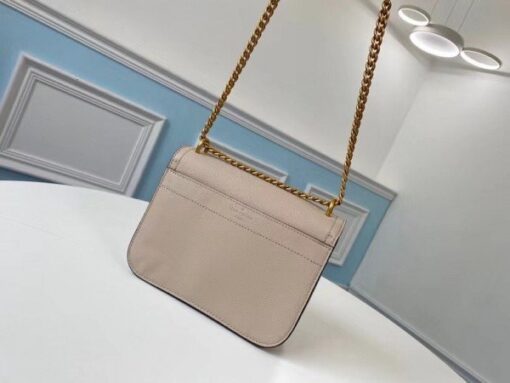 Replica Louis Vuitton Lockme Chain PM Bag In Griege Leather M57072 BLV683 3