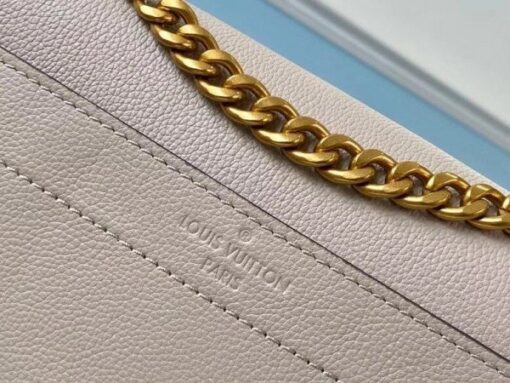 Replica Louis Vuitton Lockme Chain PM Bag In Griege Leather M57072 BLV683 9