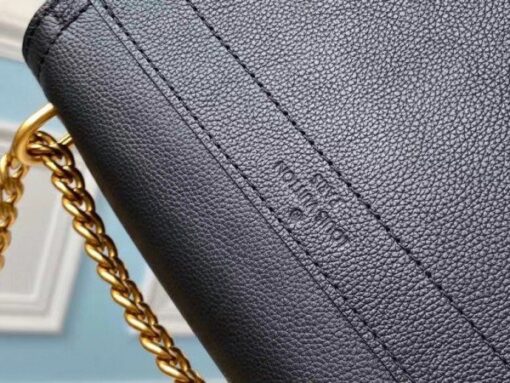 Replica Louis Vuitton Lockme Chain PM Bag In Green Leather M57073 BLV684 8