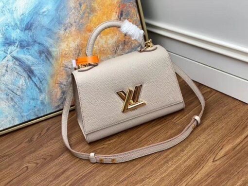 Replica Louis Vuitton Twist One Handle PM Greige Bag M57214 BLV675 2