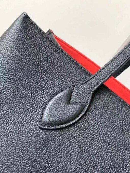 Replica Louis Vuitton Lockme Shopper In Black Leather M57345 BLV702 7