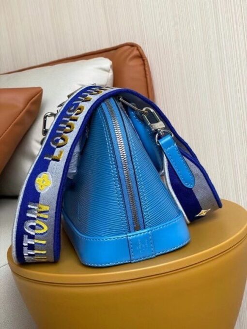 Replica Louis Vuitton Epi Alma BB Bag With Jacquard Strap M57426 BLV163 7