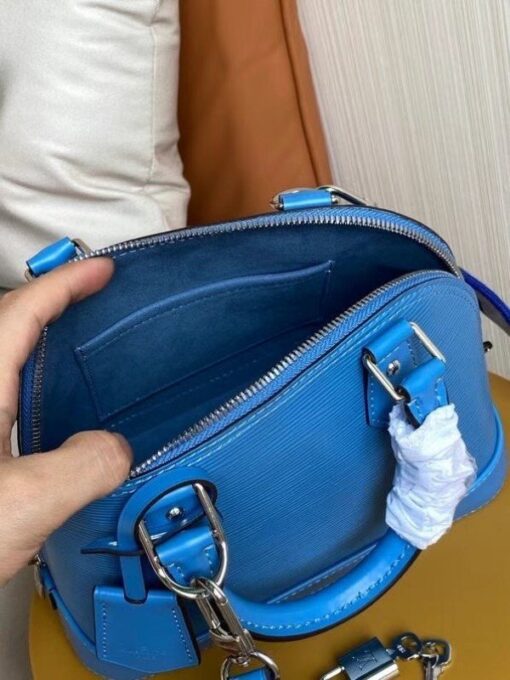 Replica Louis Vuitton Epi Alma BB Bag With Jacquard Strap M57426 BLV163 10