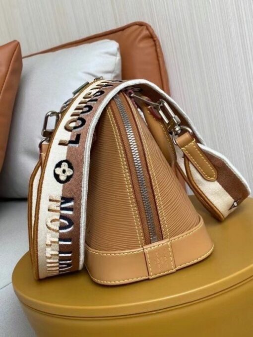 Replica Louis Vuitton Epi Alma BB Bag With Jacquard Strap M57540 BLV164 6