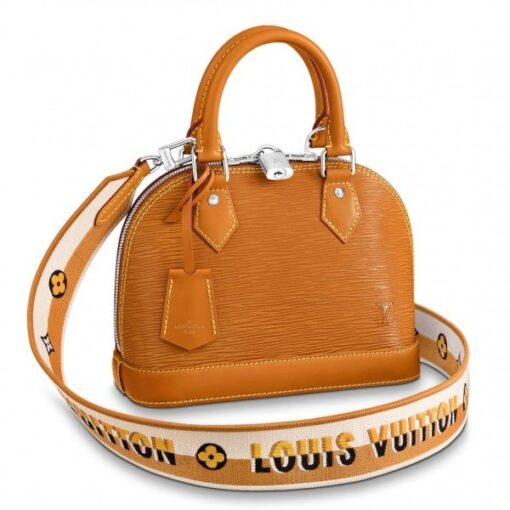 Replica Louis Vuitton Epi Alma BB Bag With Jacquard Strap M57540 BLV164