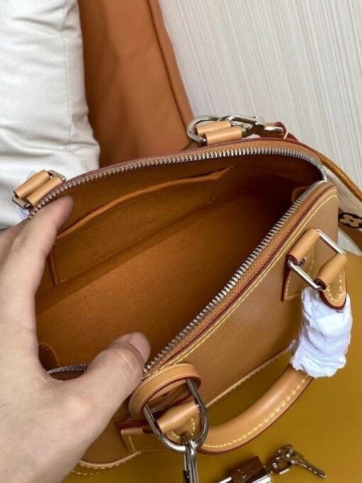 Replica Louis Vuitton Epi Alma BB Bag With Jacquard Strap M57540 BLV164 10