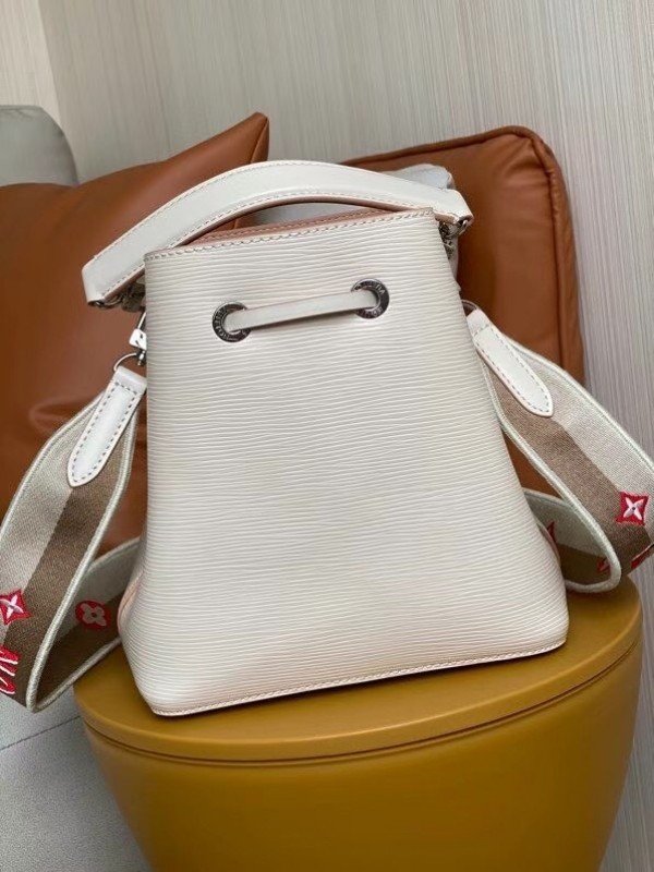 NeoNoe Handbag Epi Leather with Logo Jacquard Strap BB