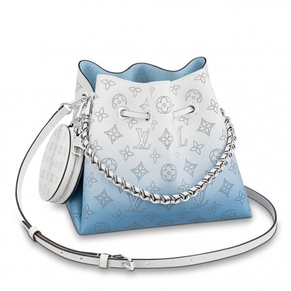 Louis Vuitton Magnolia Monogram Mahina Leather Bella Bucket Bag