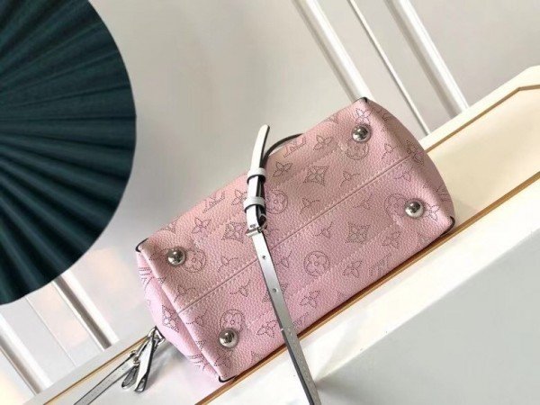 Louis Vuitton Bella Bag Gradient Pink Mahina Calf Leather Silver