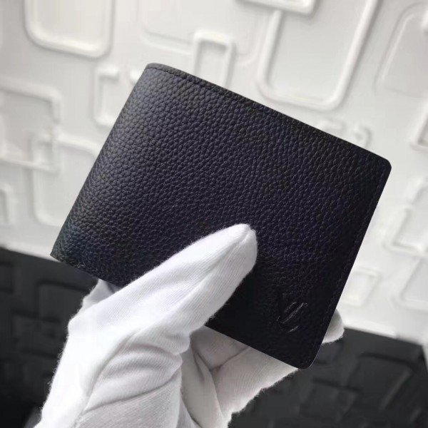 wallet taurillon leather