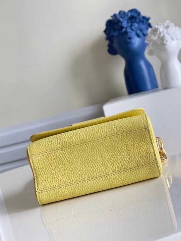 Replica Louis Vuitton Twist PM Bag In Yellow Taurillon Leather M58571  BLV713