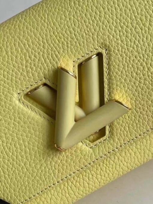 Replica Louis Vuitton Twist PM Bag In Yellow Taurillon Leather M58571 BLV713 8