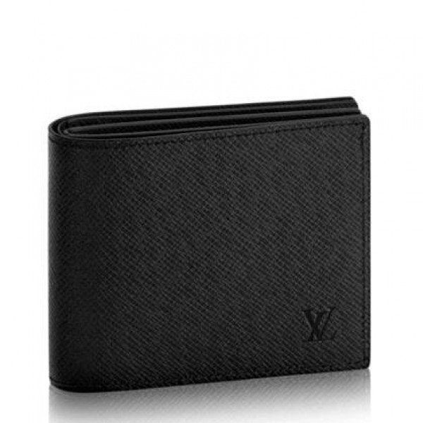 Shop Louis Vuitton TAIGA 2022-23FW Plain Leather Folding Wallet