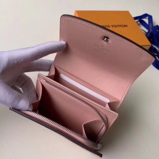 Replica Louis Vuitton Iris Compact Wallet Mahina Leather M62541 BLV963 7